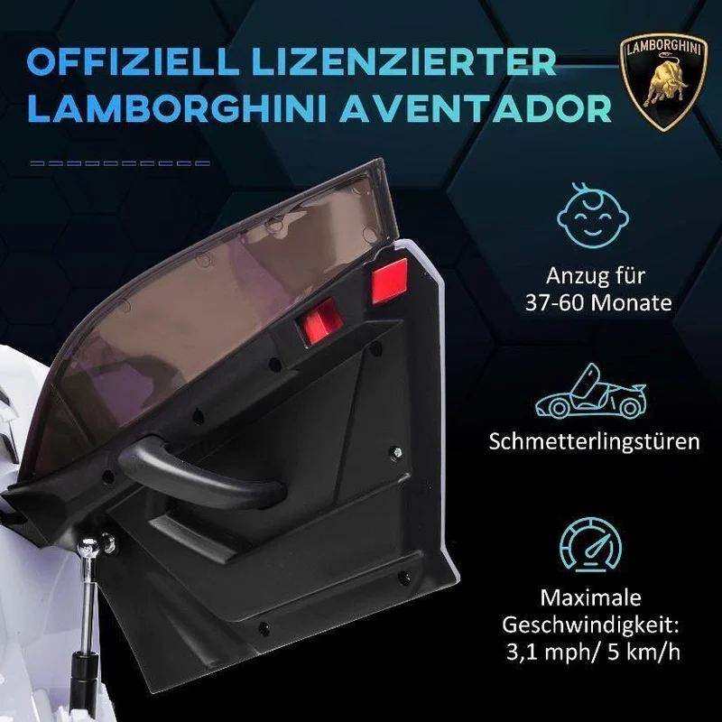 Lamborghini Aventador Kinder Elektroauto 12V mit Fernbedienung