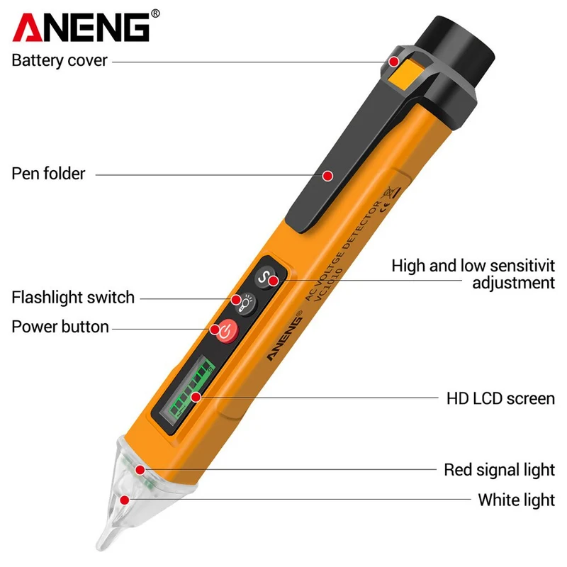 Skanto | Digitaler AC/DC-Spannungsprüfer Stift