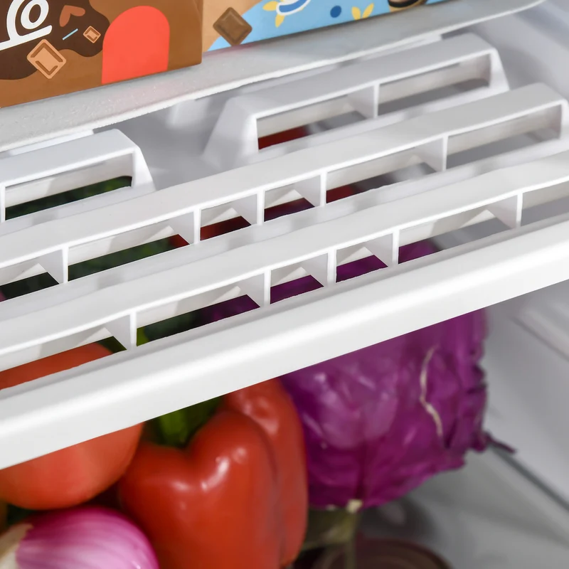 3.2 Cu. Ft. Mini Upright Fridge with Freezer, Adjustable Shelves & Mechanical Thermostat, Black