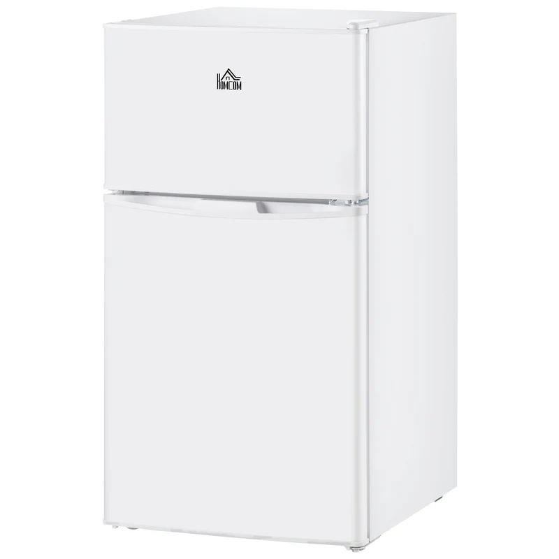3.2 Cu. Ft. Compact Refrigerator w/ Adjustable Shelves & Reversible Double Doors, White