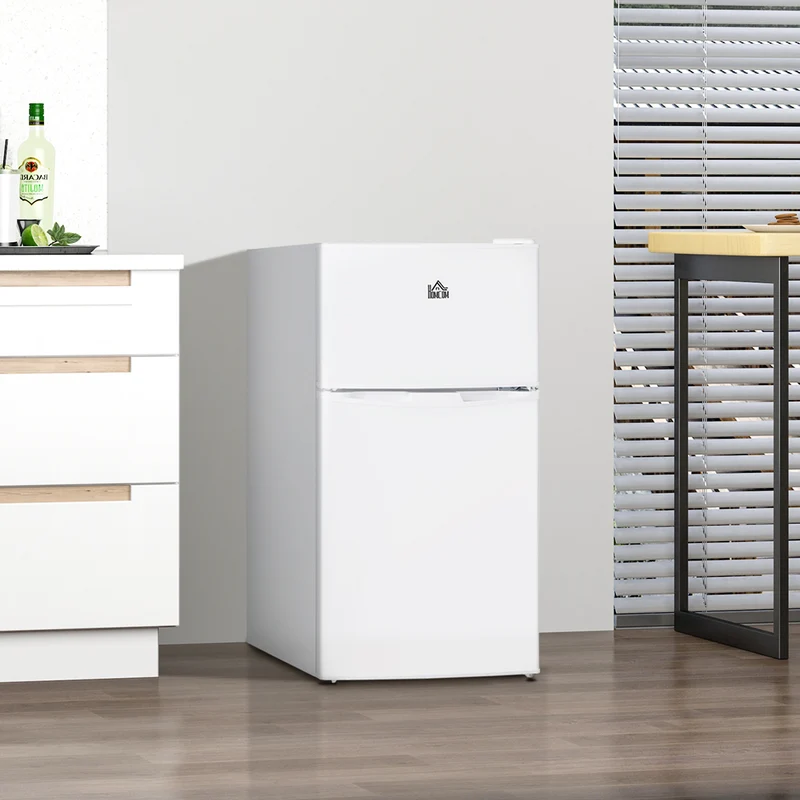 3.2 Cu. Ft. Compact Refrigerator w/ Adjustable Shelves & Reversible Double Doors, White