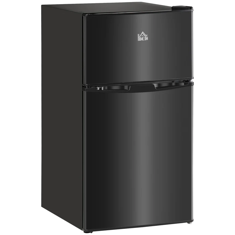 3.2 Cu. Ft. Compact Refrigerator w/ Adjustable Shelves & Reversible Double Doors, Black