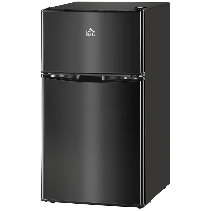3.2 Cu. Ft. Compact Refrigerator w/ Adjustable Shelves & Reversible Double Doors, Black