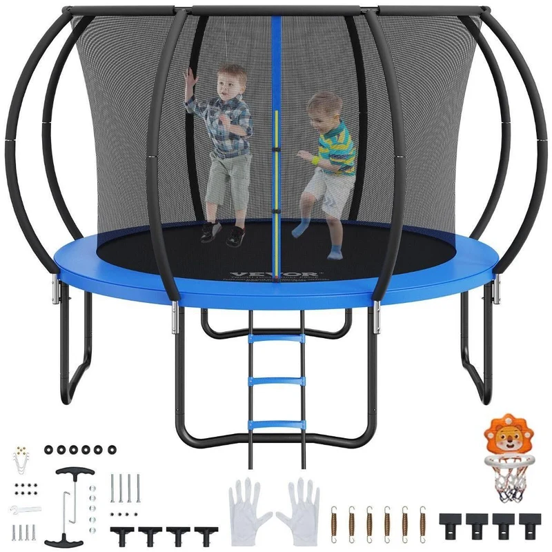 Gartentrampolin mit Sicherheitsnetz belastbar bis 150 kg