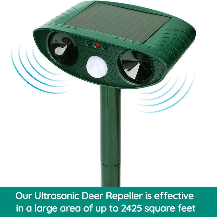 Skanto | Skanto Waschbär Outdoor Ultraschall-Vertreiber - Solarbetriebene Ultraschall-Tier- und Schädlingsbekämpfung - Waschbären innerhalb von 48 Stunden loswerden