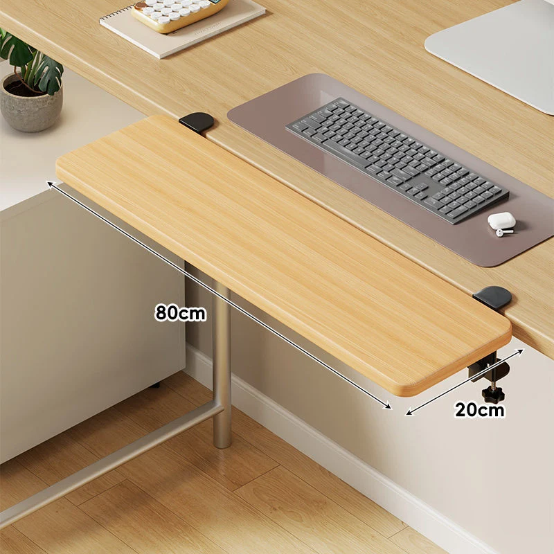 Unter-Tisch Gleitschienen-Tastaturablage und Schreibtischverlängerung mit sanfter Gleitmontage