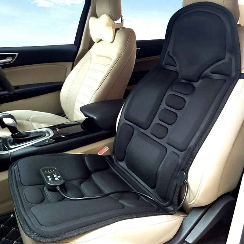 8-Mode beheizte Massage-Sitzauflage für Rücken, Nacken & Ganzkörperentspannung – Perfekt für Auto & Zuhause