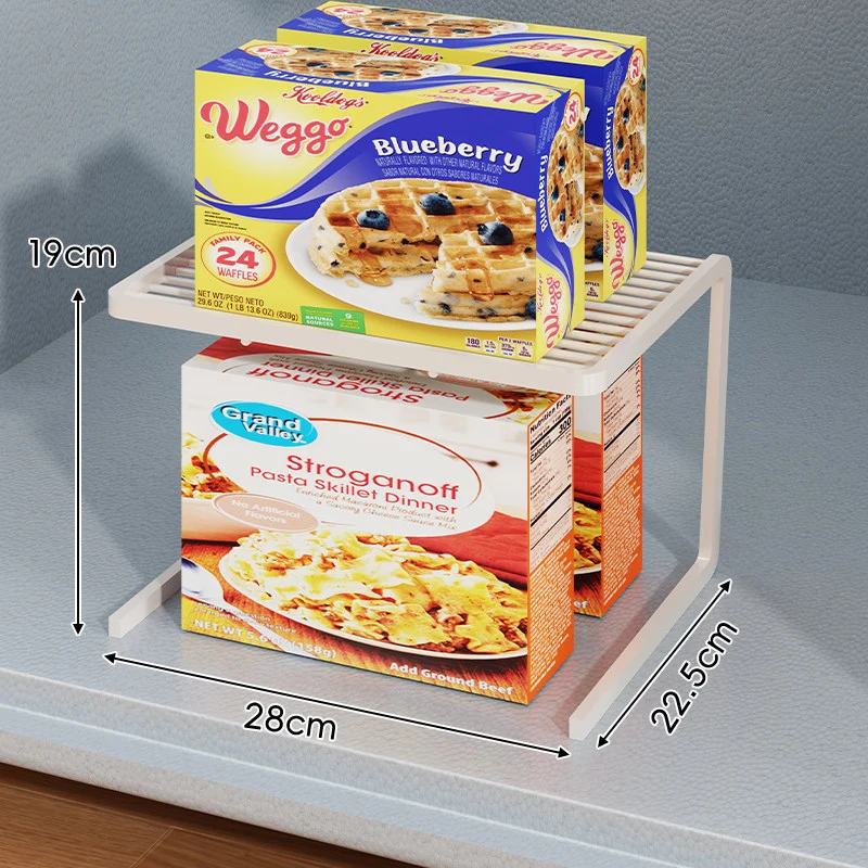 Dreistufiger schlanker eingelassener Arbeitsplatten-Pantry-Regal-Organizer