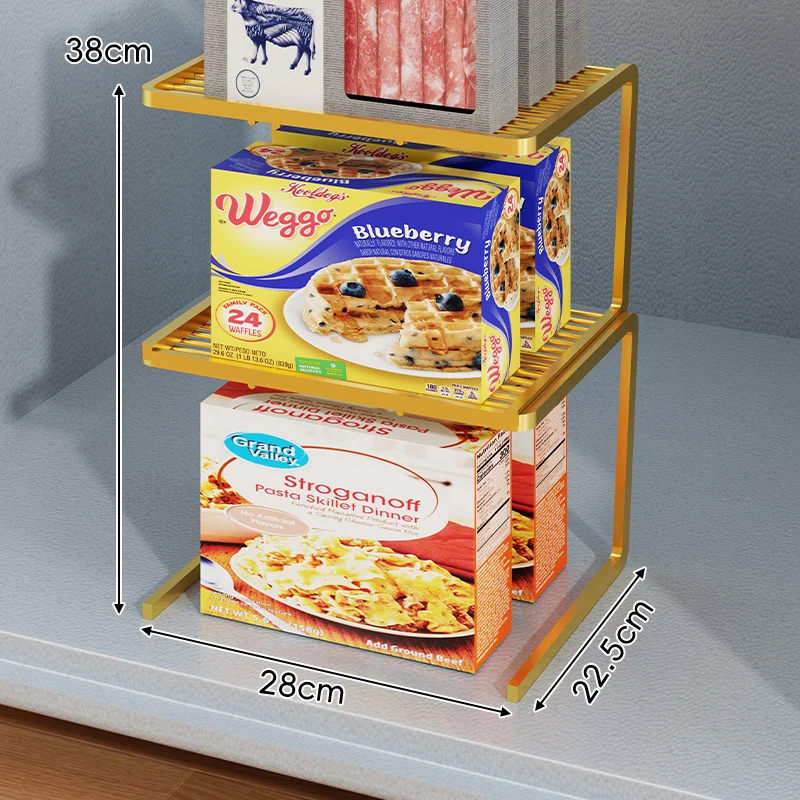 Dreistufiger schlanker eingelassener Arbeitsplatten-Pantry-Regal-Organizer