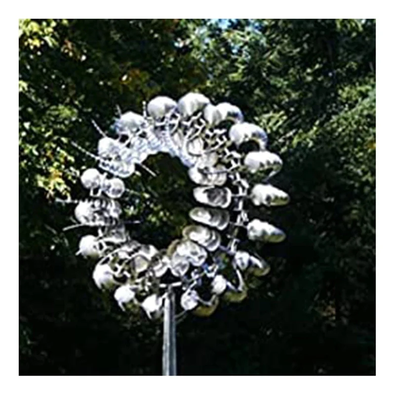 Skanto | Einzigartiges und magisches Metall-Windrad | Magische kinetische Metallskulptur
