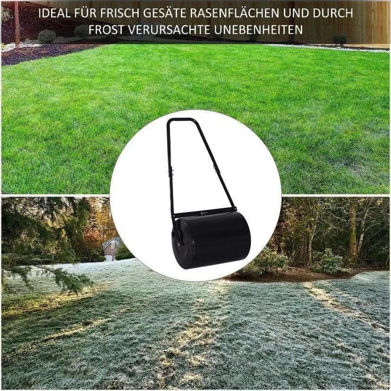 Gartenwalze 60L Rasenwalze Stahl 50cm Walze