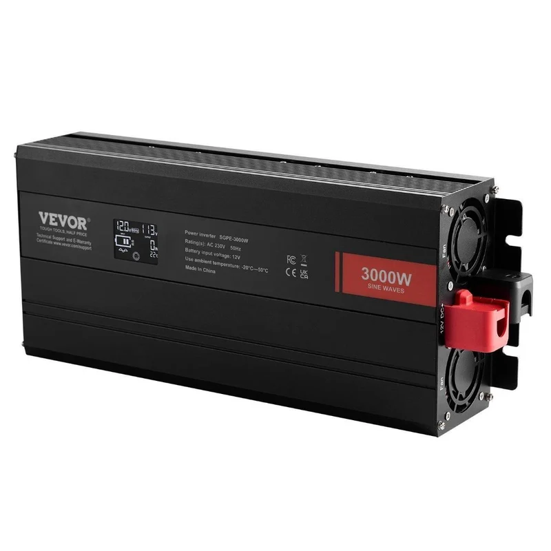 3000W Sinus Wechselrichter 12V auf 230V Spannungswandler