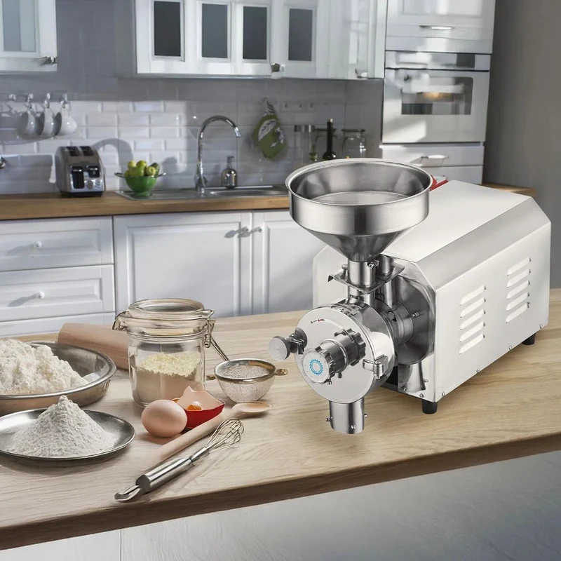Elektrische Getreidemühle 2200W Kornmühle für Trockenmahlen