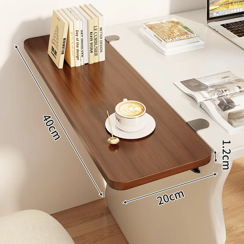 Schlanke Clamp-On Klapp-Seitenschreibtischregalablage
