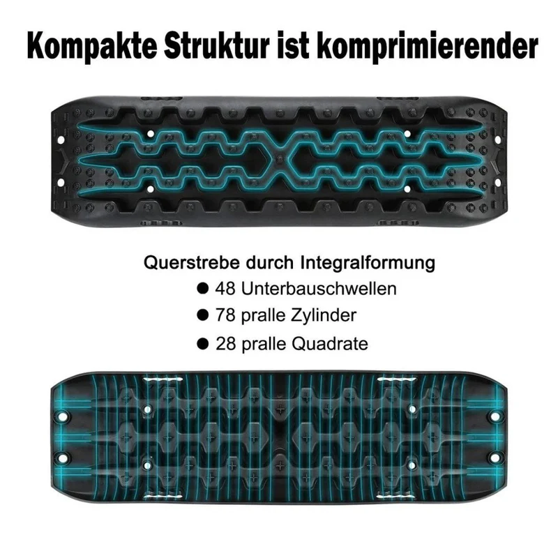 2x Offroad Sandbleche 10t Anfahrhilfe Schnee Schlamm