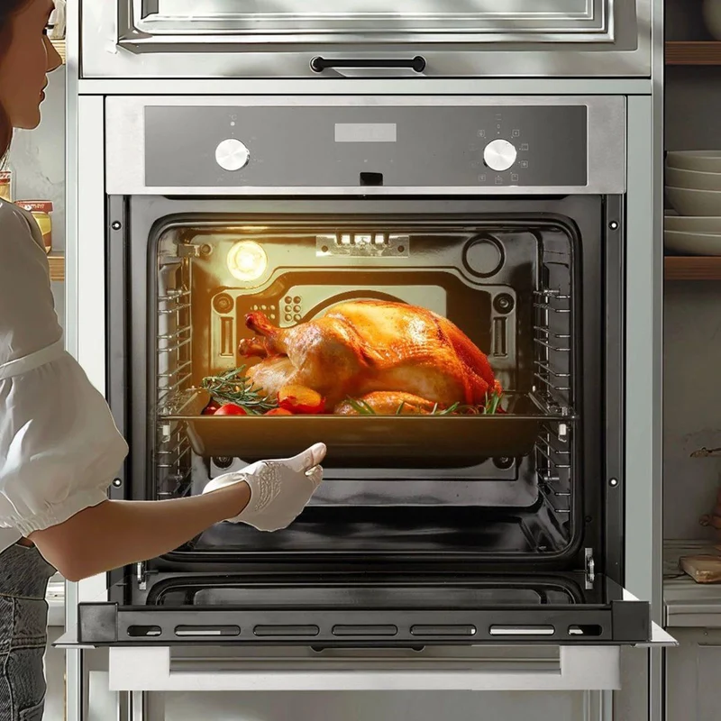 Elektrischer Einbau-Backofen 76L 3550W 9 Programme