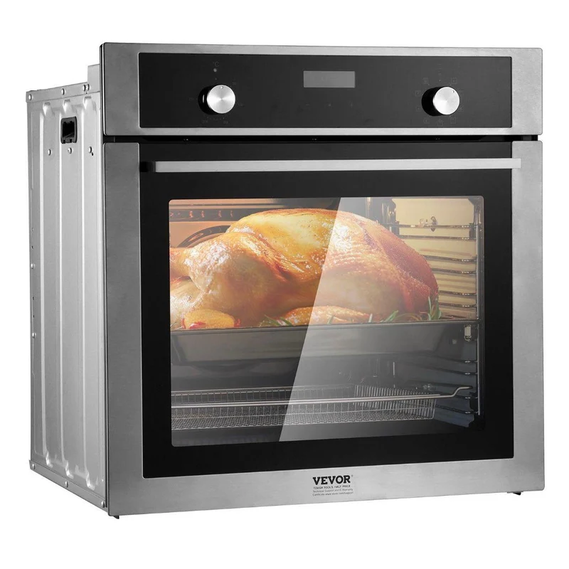 Elektrischer Einbau-Backofen 76L 3550W 9 Programme
