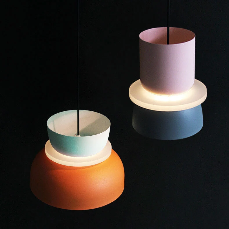 Skanto | Nordische bunte Macaron 1-flammige LED-Pendelleuchte
