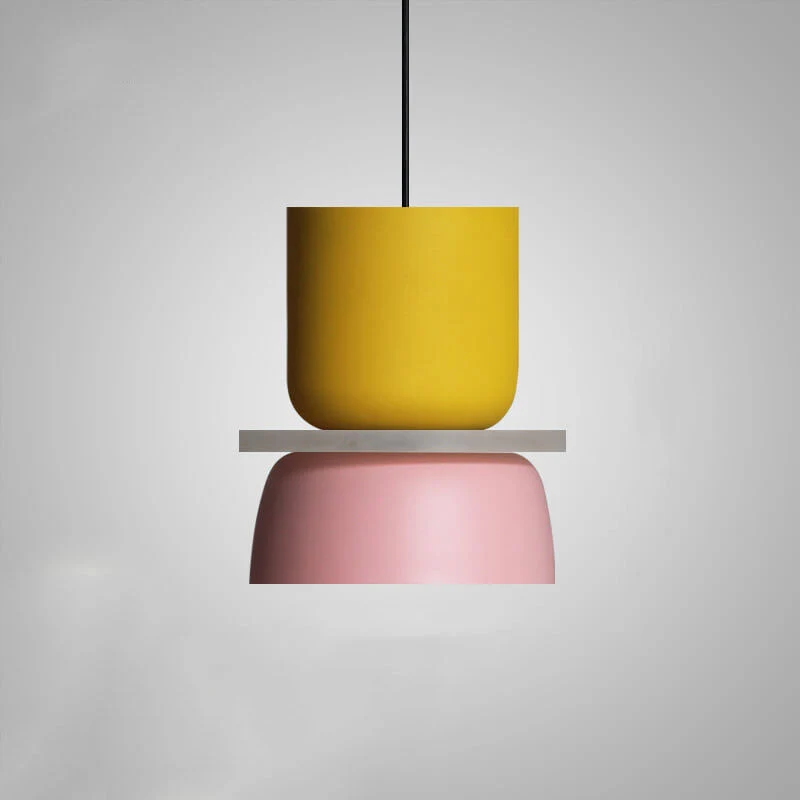 Skanto | Nordische bunte Macaron 1-flammige LED-Pendelleuchte