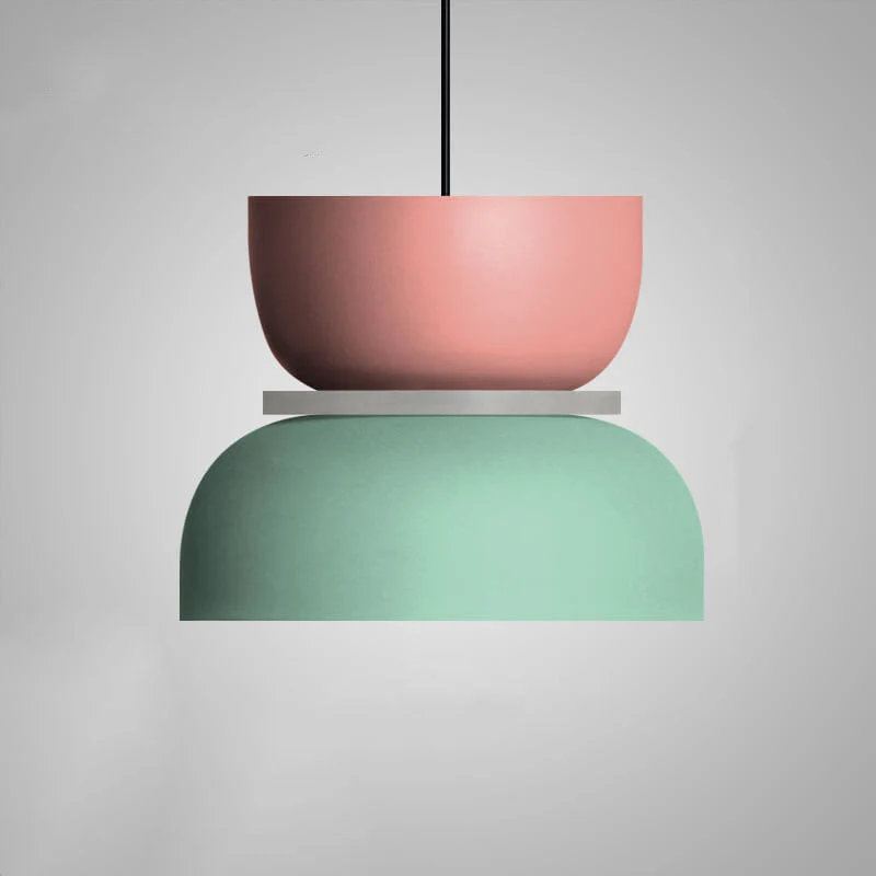 Skanto | Nordische bunte Macaron 1-flammige LED-Pendelleuchte