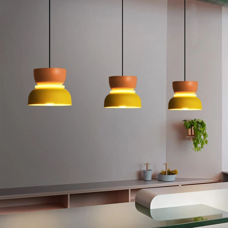 Skanto | Nordische bunte Macaron 1-flammige LED-Pendelleuchte