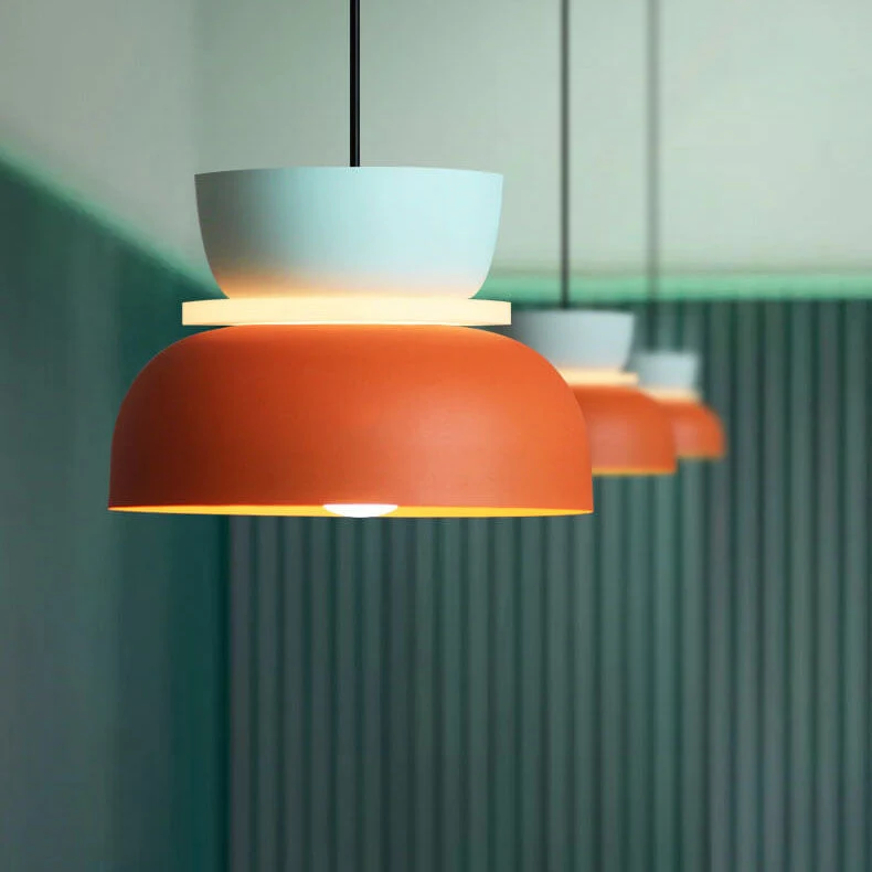 Skanto | Nordische bunte Macaron 1-flammige LED-Pendelleuchte