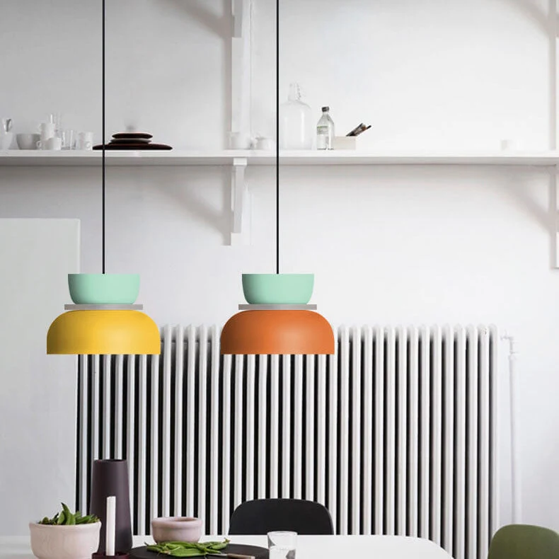 Skanto | Nordische bunte Macaron 1-flammige LED-Pendelleuchte