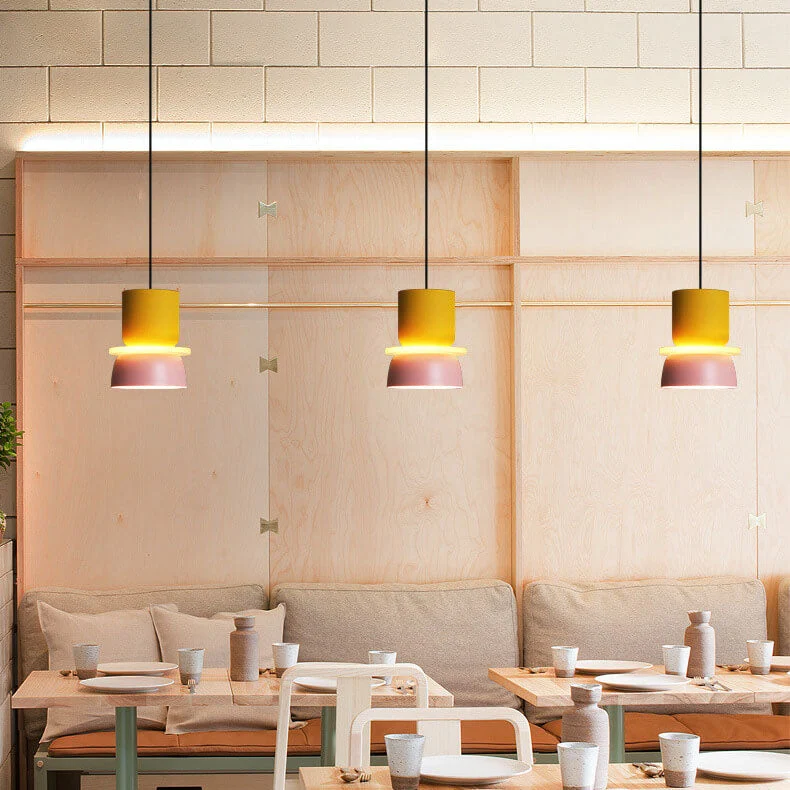 Skanto | Nordische bunte Macaron 1-flammige LED-Pendelleuchte