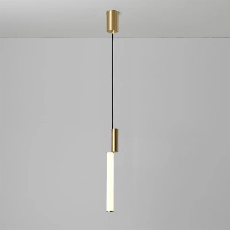 Moderner minimalistischer Pendelleuchte mit doppelten Röhren