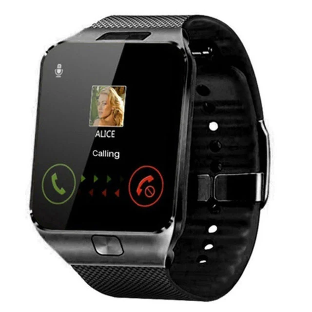 Smartwatch Unterstützung SIM-Karte Mehrere Sprachen Touchscreen Bluetooth Sport Fitness Tracker Kamera Handgelenk Smartphone Uhr