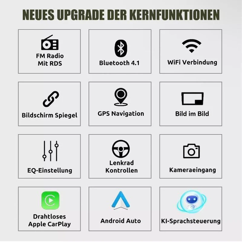 Android 14 Autoradio mit CarPlay Navi für VW Golf 5 6 Touran Caddy Jetta