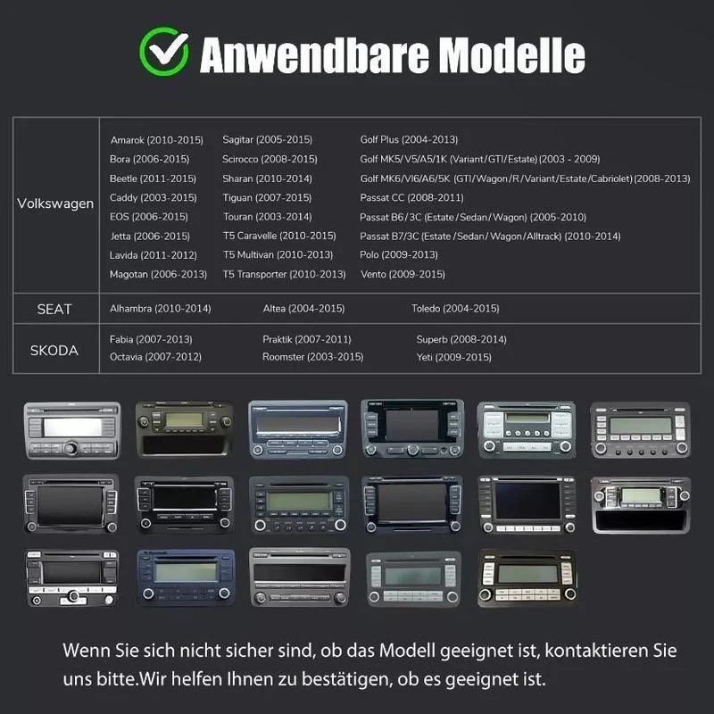 Android 14 Autoradio mit CarPlay Navi für VW Golf 5 6 Touran Caddy Jetta