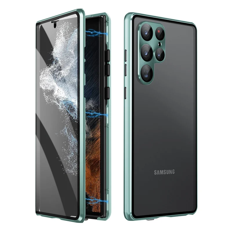 Magnetische Samsung-Glashülle | Doppelseitiges Gehärtetes Glas