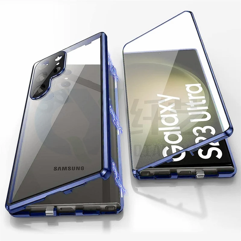 Magnetische Samsung-Glashülle | Doppelseitiges Gehärtetes Glas