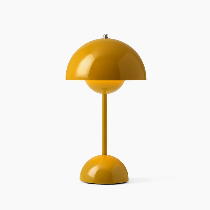 Skanto | Fleur LED-Tischlampe – Elegantes kabelloses Design, ikonischer 60er-Jahre-Stil, dimmbares Licht, moderne Heimdekoration