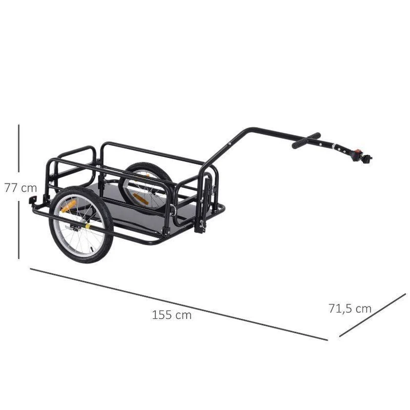 Fahrradanhänger Lastenanhänger 40kg klappbar