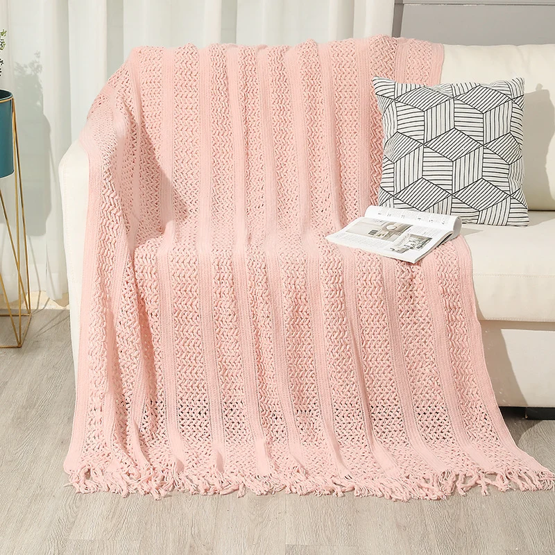Heimtextilien Gemütliche Strickdecke