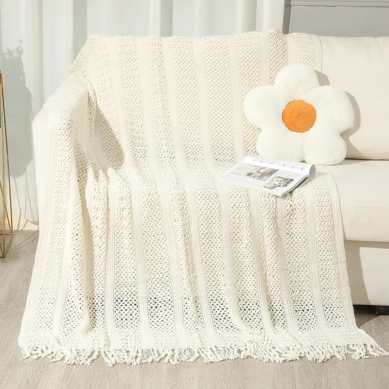 Heimtextilien Gemütliche Strickdecke