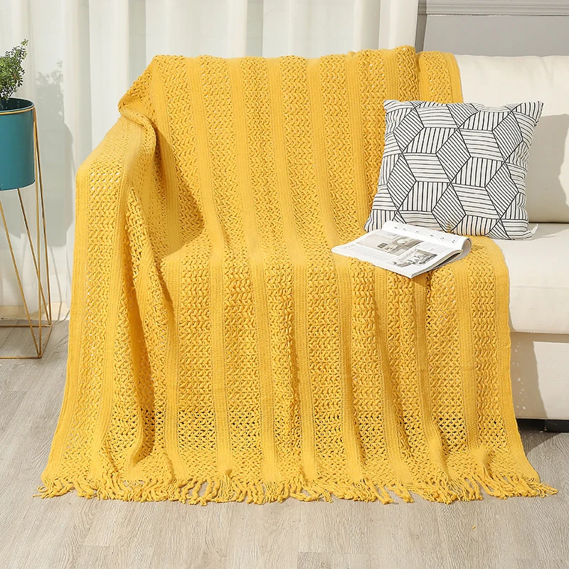 Heimtextilien Gemütliche Strickdecke