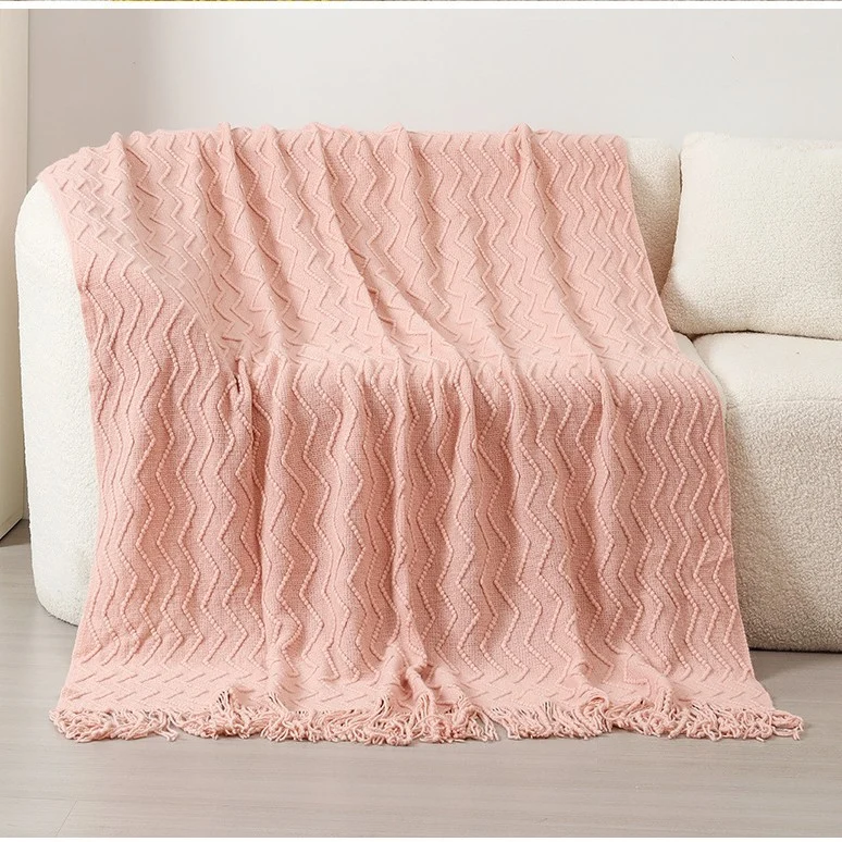 Hausdeko Gemütliche Strickdecke