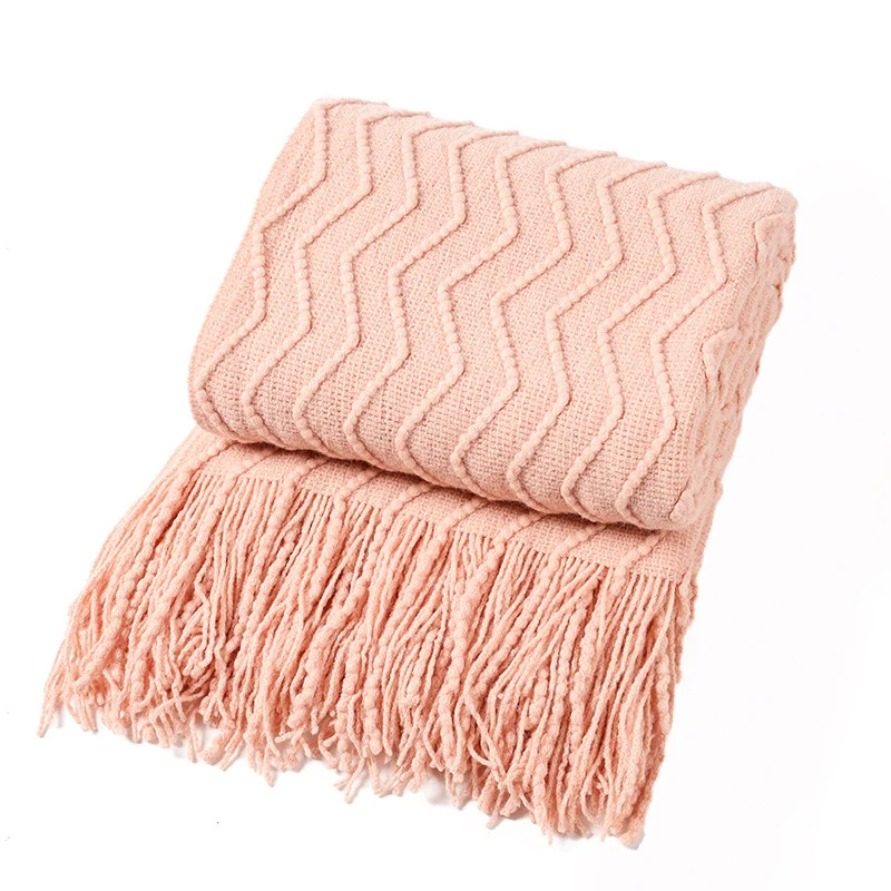 Hausdeko Gemütliche Strickdecke