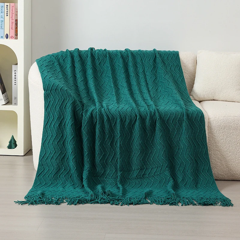 Hausdeko Gemütliche Strickdecke