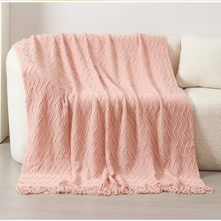 Hausdeko Gemütliche Strickdecke
