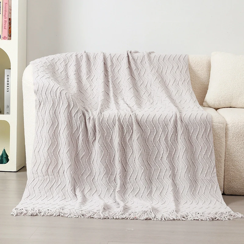 Hausdeko Gemütliche Strickdecke