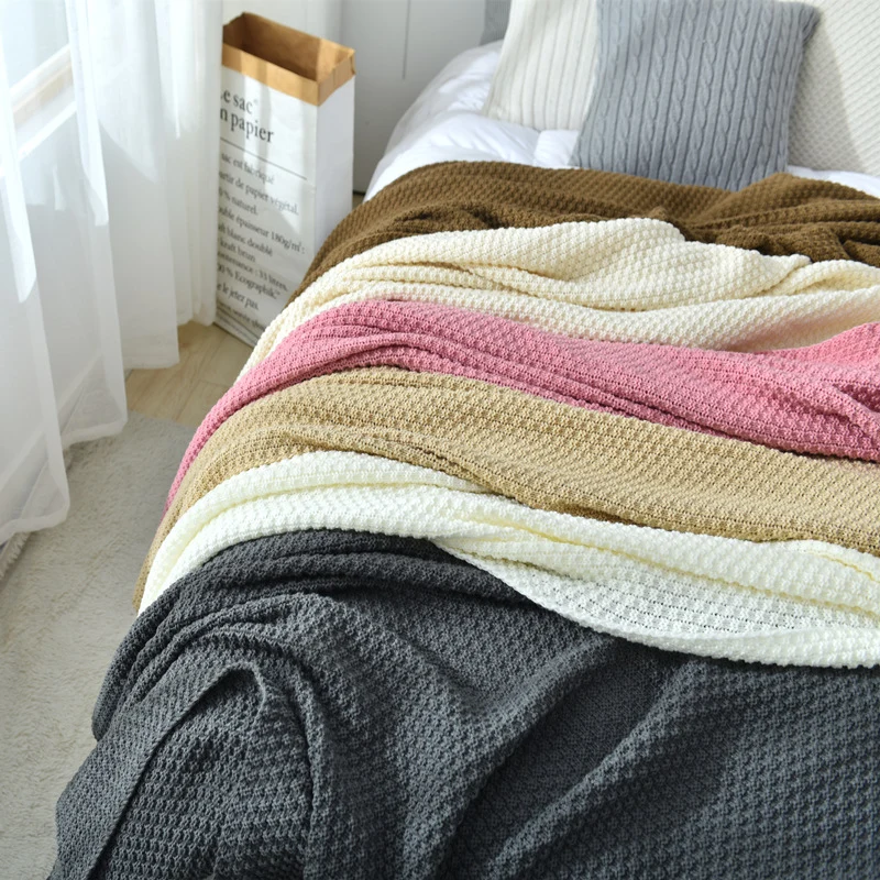 Hausdeko Gemütliche Strickdecke