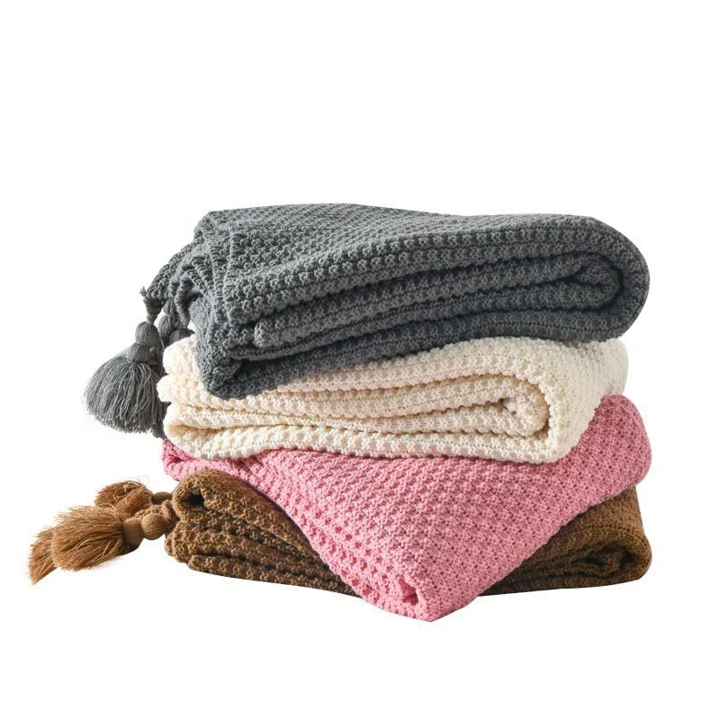 Hausdeko Gemütliche Strickdecke