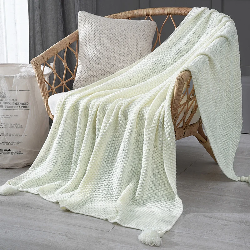 Hausdeko Gemütliche Strickdecke
