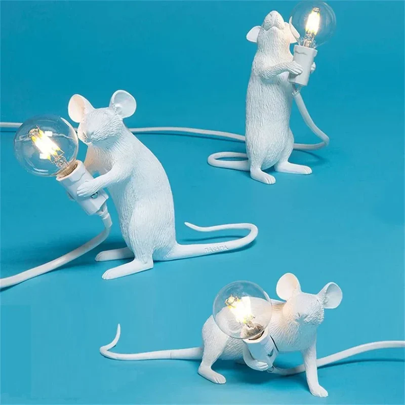Skanto | Royallure Art Deco Stil LED Maus Schreibtischlampe - Verspielte Schreibtischbeleuchtung