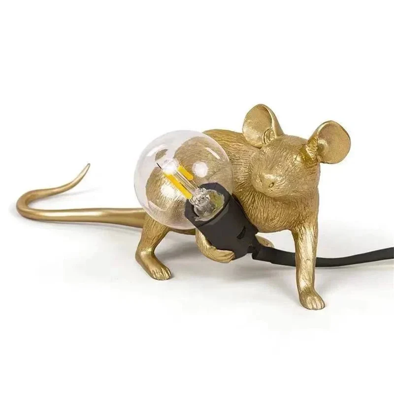 Skanto | Royallure Art Deco Stil LED Maus Schreibtischlampe - Verspielte Schreibtischbeleuchtung