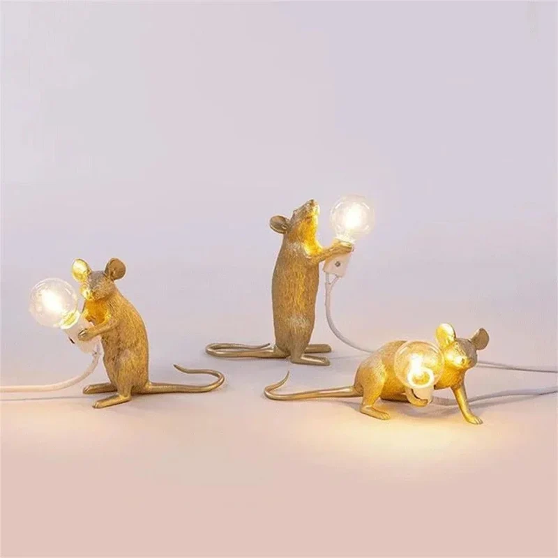 Skanto | Royallure Art Deco Stil LED Maus Schreibtischlampe - Verspielte Schreibtischbeleuchtung